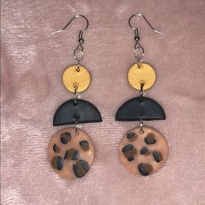 Handmade polymer clay earrings